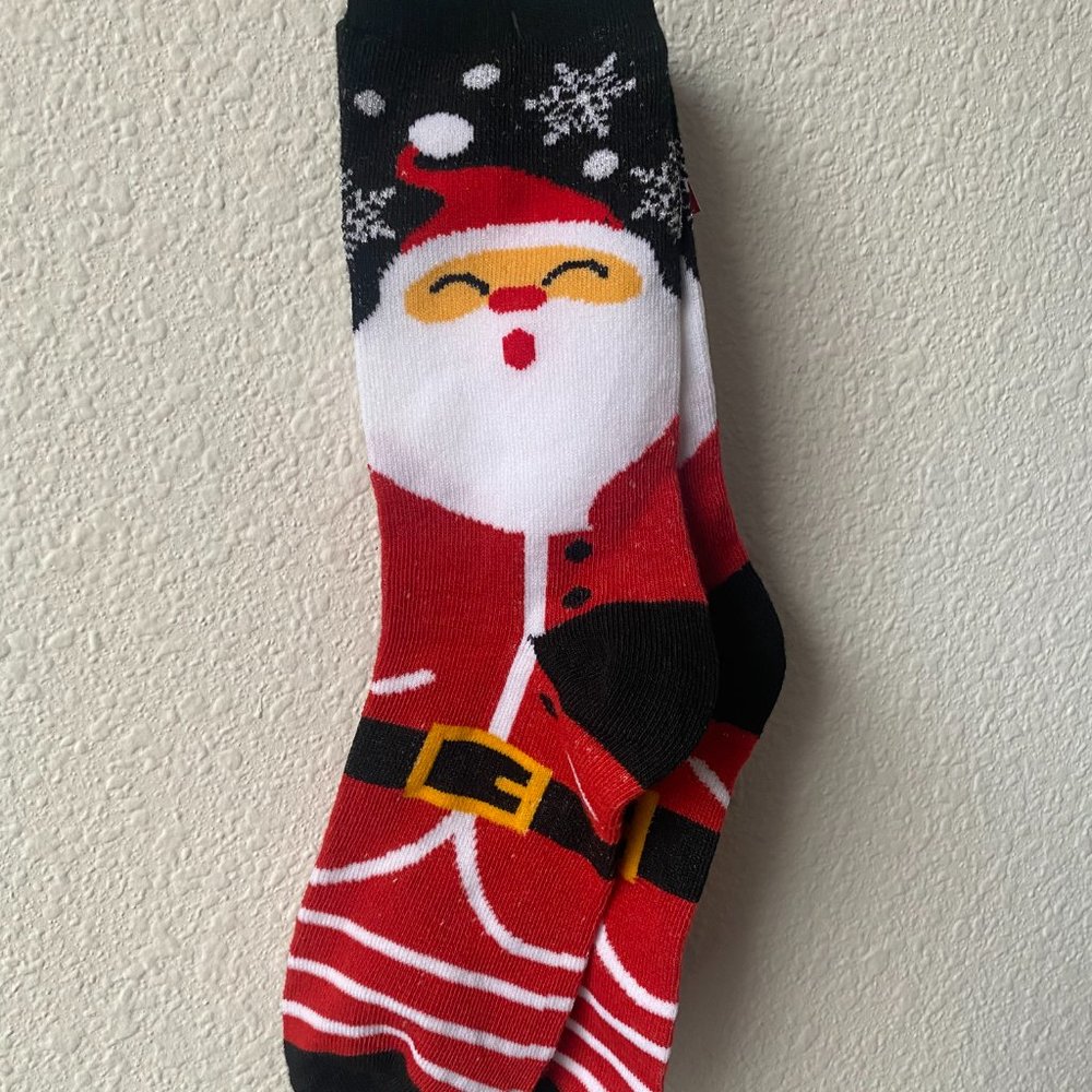 Ladies Santa Crew Socks Christmas Sock